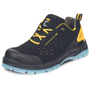 Pracovní obuv Cerva HALWILL PRO MF ESD S1PS SR polobotka černá/žlutá - 48