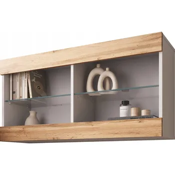 Knihovna Skříňka bílá, dub wotan matný 50 x 100 x 29,5 cm Komodee