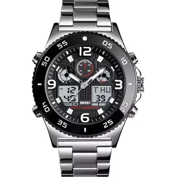 Hodinky Skmei 1538 pánské duální hodinky Shaft Stříbrné