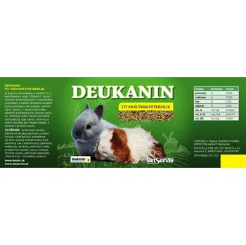 Krmivo pro hlodavce Deukanin Fit s bylinkami a petrželí 1kg