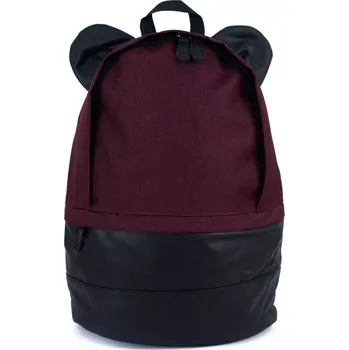 Školní batoh Himawari kulatý batoh s oušky NR16 Bordó 20 l