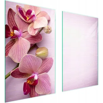 Obraz Skleněná ochranná deska na sporák 75x52 Květina