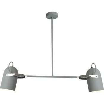 Závěsné svítidlo Gray šedé kovové 2 zdroje do obýváku a jídelny, výškově nastavitelné CANDELLUX