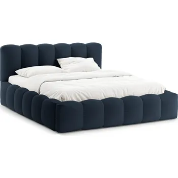 Postel Čalouněná postel Lupine modrá 140x200 s úložným prostorem moderní glamour do ložnice