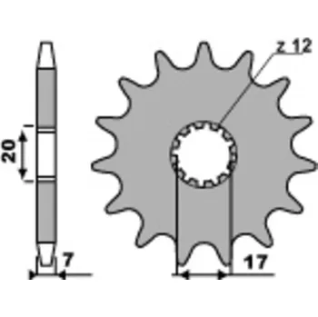 Nářadí na motocykly Ocelové samočisticí přední kolo PBR 2064 - 428 2064.12.18NC