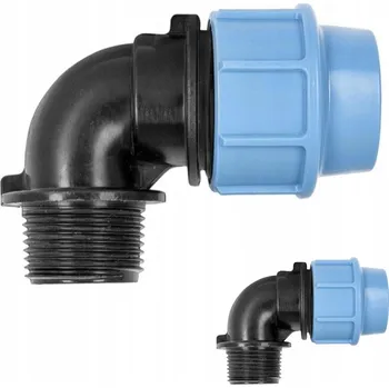 Vodovodní potrubí KOLENO ŠROUBOVACÍ FI 25x3/4'' VNĚJŠÍ ZÁVIT PRO PE VODNÍ TRUBKY