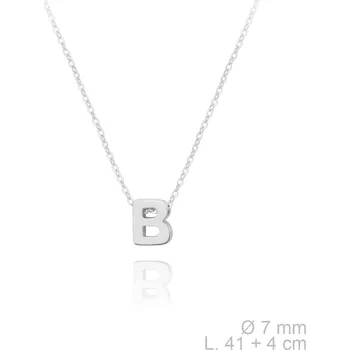 Náhrdelník Stříbrný náhrdelník s písmenem "B" Ag 925/1000