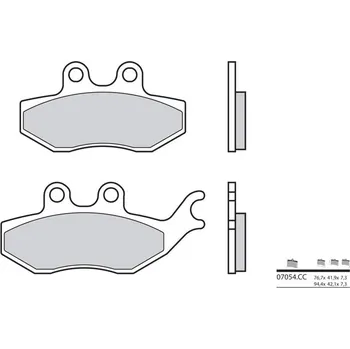 Nářadí na motocykly Brzdové destičky BREMBO Scooter Carbon Ceramic - 07054CC 07054CC
