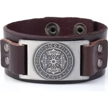 Náramek Vintage široký hladký náramek Keltský uzel Stříbrný