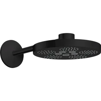 Sprchová hlavice AXOR One horní sprcha 280 2jet se sprchovým ramenem, matná černá 48492670