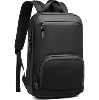 Městský batoh Ozuko sportovní studentský batoh Delacroix Černý 14L