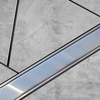 Stavební profil KP3/4 odtokový žlab, nerez, 550 mm, 70 mm