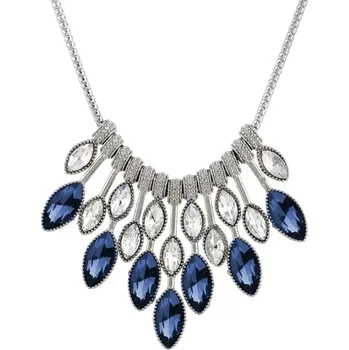 Náhrdelník Elegantní choker náhrdelník Night Drops Modrý