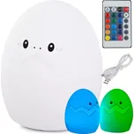 Silikonová noční led lampička Vajíčko na ovládání
