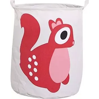 Koš na prádlo Koš na hračky Veverka červená 60L