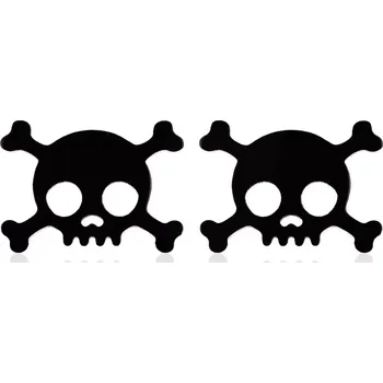 Náušnice Náušnice pecky z chirurgické oceli Smrtka