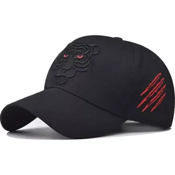 Kšiltovka Čepice s kšiltem Bavlněná Kšiltovka Tiger Černá