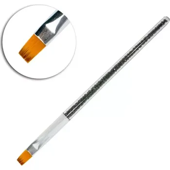 Štětec na gel se zirkony Kvádrový č.8