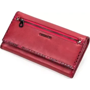 Contacts® dámská dlouhá kožená peněženka Aventin Bordová