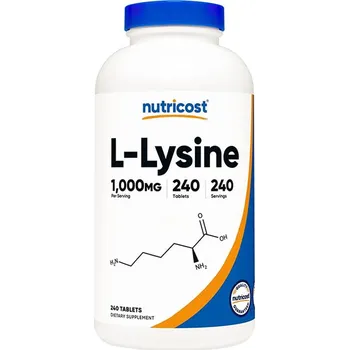 Aminokyselina Nutricost L-Lysine Tablets (240 Tableta)