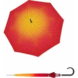 Carbonsteel Long AC Fusion red/yellow - dámský holový vystřelovací deštník