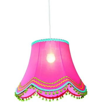 Závěsné svítidlo Arlekin 35 moderní růžové textilní do dětského pokoje CANDELLUX