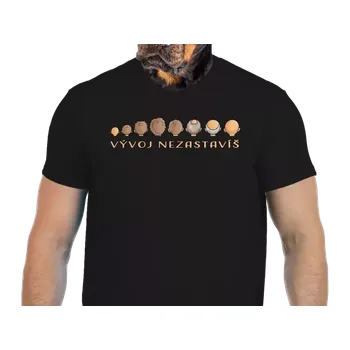 Vtipné tričko Bastard: Vývoj nezastavíš