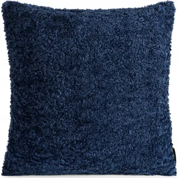 Polštář Dekorační povlak na polštář 50x50 cm modrý z buklé tkaniny