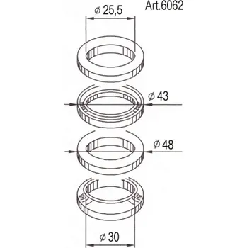 Nářadí na motocykly Ložiska řízení BUZZETTI 6062