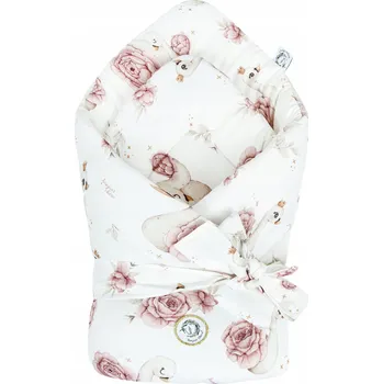 Zavinovačka Bambusový zavinovačka s vázaným kornoutem Royal Baby Labutě Bonjour Cherie 74x74