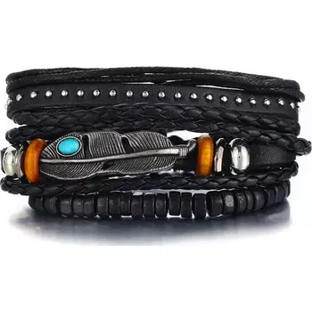 Náramek Sada tří pánských náramků ETno