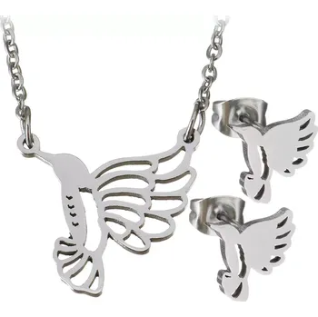 Souprava šperků Souprava šperků z chirurgické oceli Kolibřík