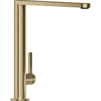 Vodovodní baterie Villeroy & Boch Finera - Dřezová baterie stojánková, otočné rameno, matná zlatá 92700003