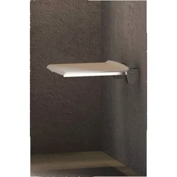 Koupelnové sedátko Glass 1989 - Sedák do sprchy, šedý antracit ACC0128