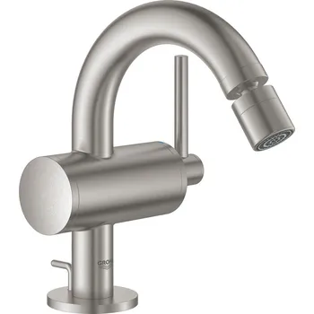 Vodovodní baterie GROHE Atrio - Páková bidetová baterie, DN 15 Velikost M, SuperSteel 32108DC3