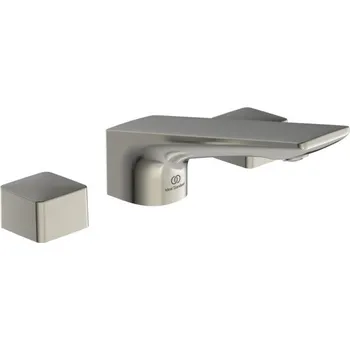 Ideal Standard Conca - Umyvadlová 3-otvorová baterie s odtokovou garniturou, ušlechtilá ocel BC759GN