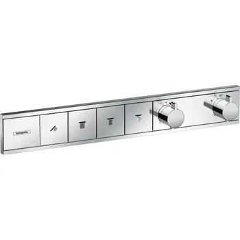 Vodovodní baterie Hansgrohe RainSelect Termostat pro podomítkovou instalaci pro 4 spotřebiče, chrom 15382000