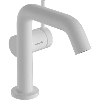 Vodovodní baterie Hansgrohe Tecturis S páková umyvadlová baterie 110 Fine CoolStart EcoSmart+ bez odtokové soupravy, matná bílá 73321700