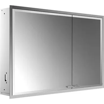 Nábytkové kování Emco Prestige 2 - Vestavěná zrcadlová skříň 1015 mm široké dveře vlevo bez světelného systému, zrcadlová 989707107