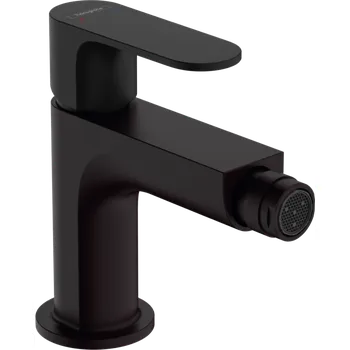 Hansgrohe Rebris S páková bidetová baterie s kovovou odtokovou soupravou s táhlem, matná černá 72212670