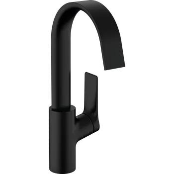 Vodovodní baterie Hansgrohe Vivenis páková umyvadlová baterie 210 s otočným výtokem a odtokovou soupravou s táhlem, matná černá 75030670