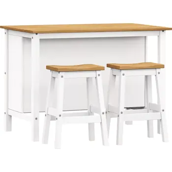 Jídelní set IDEA Corona 2 811001W bílý vosk/borovice