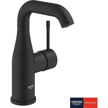 Vodovodní baterie GROHE Essence - Páková umyvadlová baterie DN 15, velikost M, phantom black 24176KF1