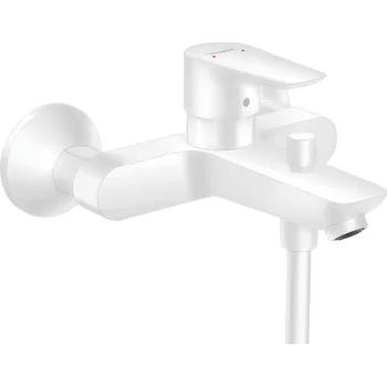 Hansgrohe Talis E Páková vanová baterie na stěnu, matná bílá 71740700