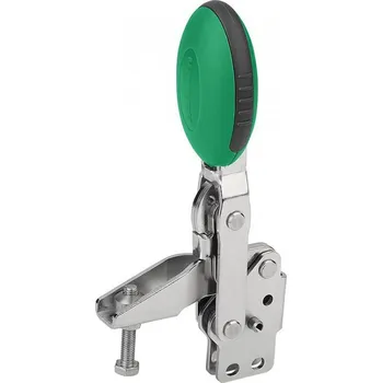 Nábytkové kování Rychloupínače, vertikální se svislou patkou a nastavitelným přítlačným šroubem, nerezová ocel 05912-105002