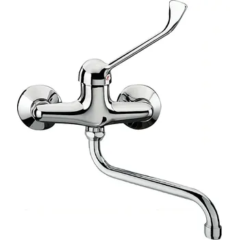 Vodovodní baterie Faris Panther - Dřezová baterie nástěnná, zdravotní páka, chrom 1082-LG