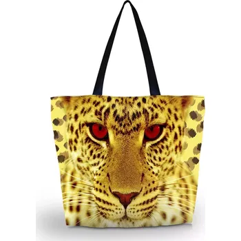 Plážová taška Huado nákupní a plážová taška - Leopardí kukuč