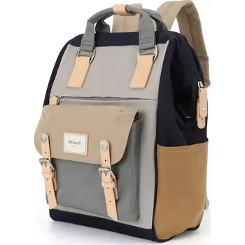 Městský batoh Himawari školní batoh s USB Indars Trikolor 19L