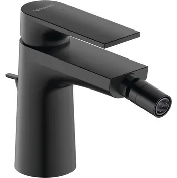 Vodovodní baterie Duravit Tulum - Bidetová páková baterie s odtokovou soupravou, černá matná TU2400001046