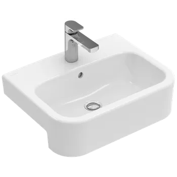 Umyvadlo Villeroy & Boch ARCHITECTURA - Polozapuštěné umyvadlo, 550x430x170 mm, s přepadem, bílá alpin 41905501